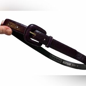 Elegant Women's Brown Leather Belt